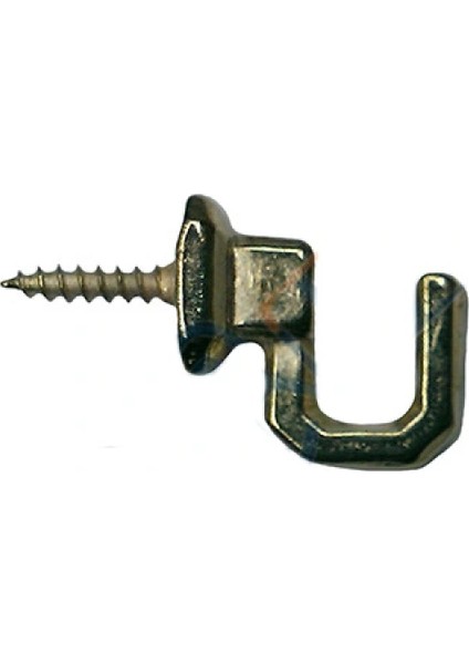 Vidalı Kanca, Askı Küçük - 15X18MM, Sarı - 100 Adet