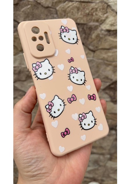 Xiaomi Redmi Note 1o Pro Uyumlu Hello Kity Silikon Darbe Emici Klasik Korumalı Rubber Kılıf modelleri