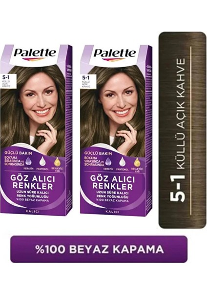 Göz Alıcı Renkler 5-1 Küllü Açık Kahve x 2 Adet