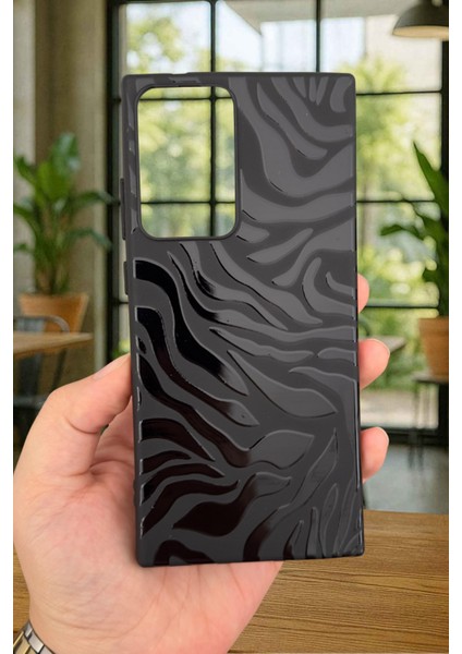 Samsung Galaxy Note 20 Ultra - Zebra Desenli Silikon Darbe Emici Klasik Korumalı Rubber Kılıf fiyatları