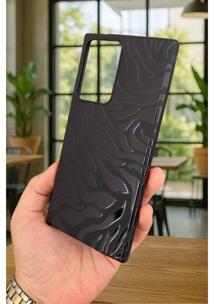 Samsung Galaxy Note 20 Ultra - Zebra Desenli Silikon Darbe Emici Klasik Korumalı Rubber Kılıf fırsatları