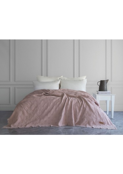 Notte Fitilli Yatak Örtüsü - Pudra