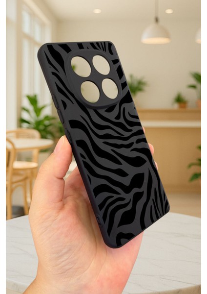 Xiaomi Redmi Note 14 Pro 4g-Zebra Desenli Silikon Darbe Emici Klasik Korumalı Rubber Kılıf modelleri