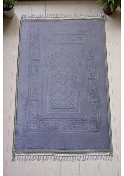 Yumuşak Kadife Dokulu Peluş Seccade Mor fiyatları