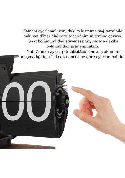 Vintage Flip Clock Mekanik Sayfa Çevirme Saat – Minimalist Retro Masa Saati, Ofis ve Ev Dekoratif Saat fırsatları