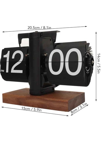Vintage Flip Clock Mekanik Sayfa Çevirme Saat – Minimalist Retro Masa Saati, Ofis ve Ev Dekoratif Saat indirimleri