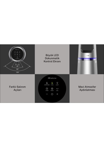 Mıdea AMS150E-SJ Hava Temizleyici ve Isıtıcı ( 3'ü Bir Arada ) indirimleri