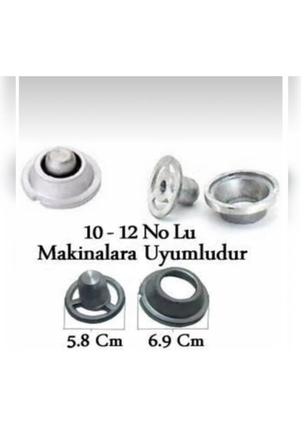 Kıyma Makinesi Için Içli Köfte Aparatı 10-12 No Makinalara Uyumlu Metal Döküm