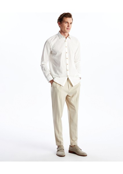 Yeni Sezon Slim Fit Uzun Kollu Poplin Erkek Gömlek fiyatları