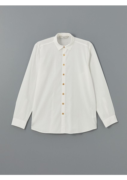 Yeni Sezon Slim Fit Uzun Kollu Poplin Erkek Gömlek indirimleri