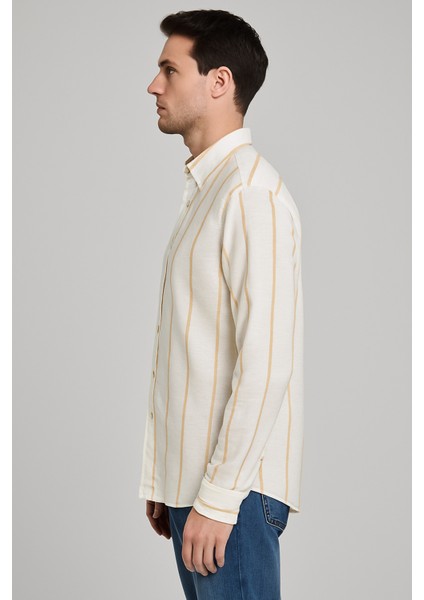 Erkek Ncb Çizgili Keten Gömlek fiyatları