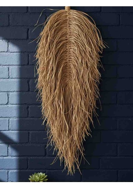 Doğal Rafya Yaprak Duvar Dekorasyon