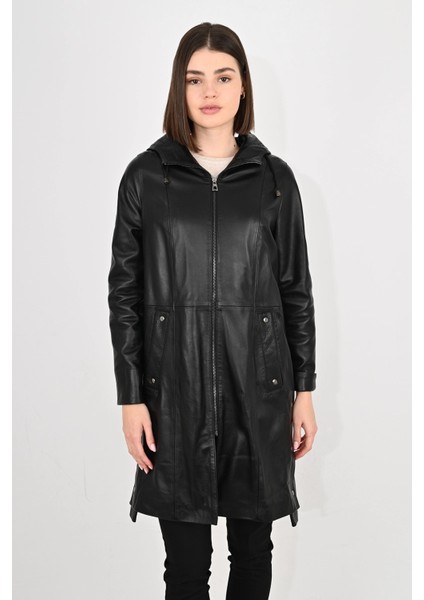 Kadın Deri Mont 8011UZN fırsatları