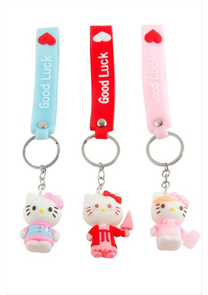 Kedi Çzgflm Karakteri Silikon Anahtarlık
