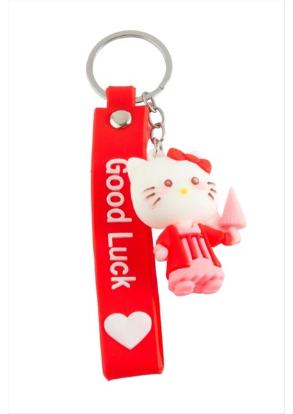 Kedi Çzgflm Karakteri Silikon Anahtarlık fiyatları