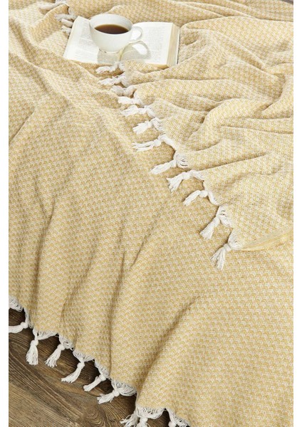 Çift Kişilik Yatak Pikesi Yelda Sarı 200 x 230 cm fiyatları