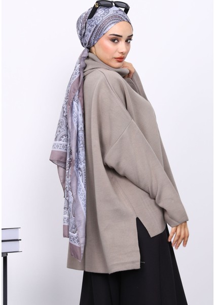 Açık Haki Balıkçı Yaka Fermuarlı Triko Kazak fırsatları