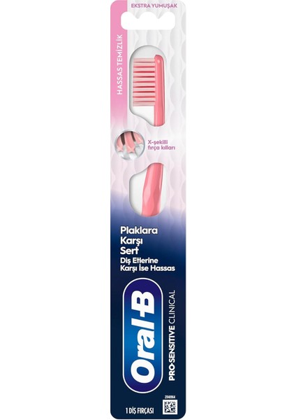 Oral-B Pro-Sensitive Clinical Hassas Temizlik Diş Fırçası, Ekstra Yumuşak