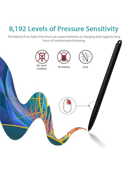 G960S Grafik Tablet 9x6 Inç Kalem Tablet Çizim Tableti, Windows 10/8/7 ve Mac Os ve Android I indirimleri