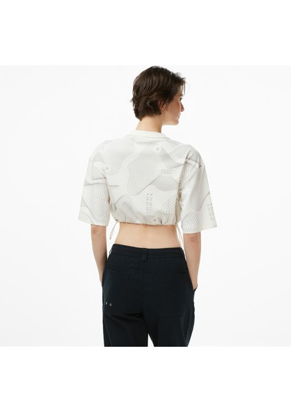 Star Chevron Baskılı Kadın Krem T-SHIRT.286 fiyatları