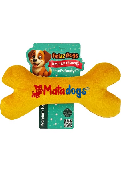 Bone Sesli Dayanıklı Peluş Köpek Çiğneme Oyuncağı