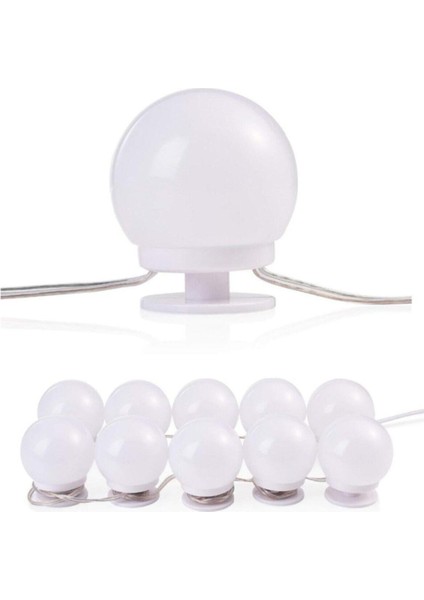 10'lu LED Ampul Ayarlanabilir Makyaj Ayna Işığı indirimleri