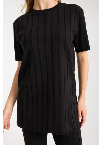 Çizgili Relax Fit Ikili Takım