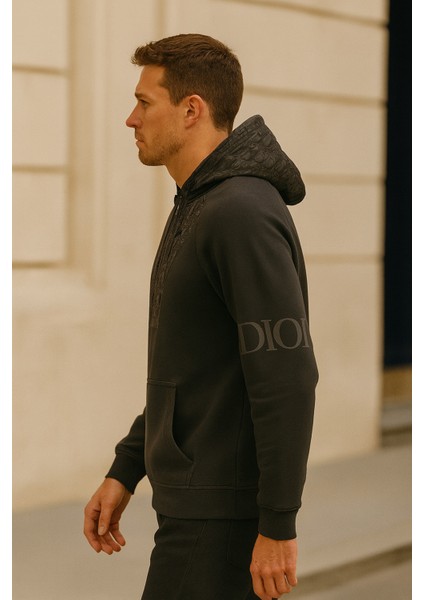 Erkek Yarım Fermuarlı Kapüşonlu Sweatshirt fırsatları