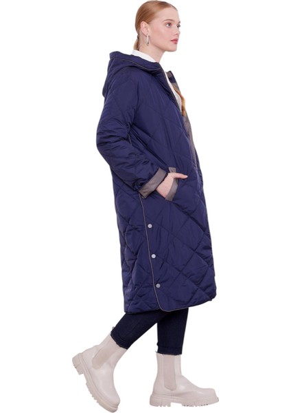 Kadın Kapitone Kapüşonlu Mont indirimleri