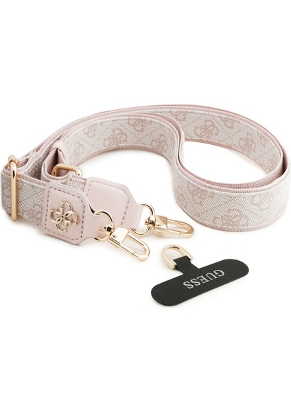 Orjinal Lisanslı 4g Desen ve Metal Logolu Çapraz Vücut Telefon Askı Kayışı 150CM Pembe fiyatları