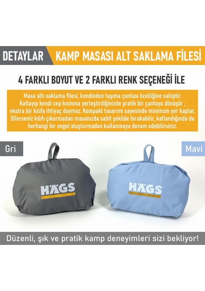 Masa Altı Saklama Filesi, Kamp Piknik Outdoor Için Masa Altı Kamp Malzemeleri S-35X35 cm - Mavi indirimleri