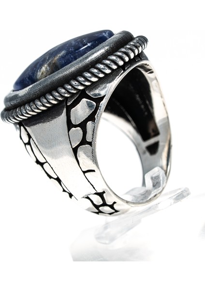 Lapis Lazuli Taşlı 925 Ayar Gümüş Erkek Yüzük – Güçlü ve Karizmatik Görünüm modelleri