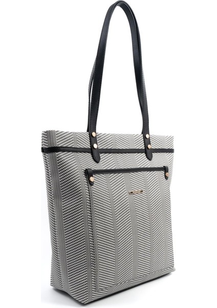 Siyah Beyaz - Siyah SP1203 Kadın Omuz Çantası fiyatları