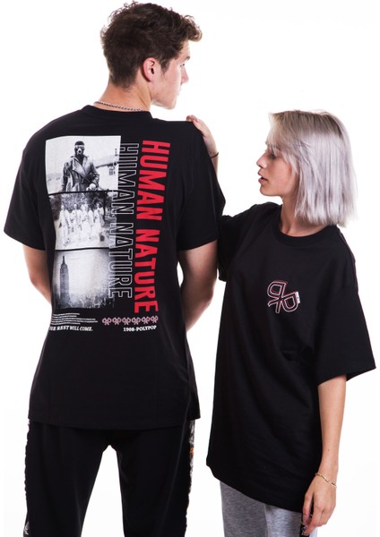 Human Nature Siyah Regular Fit T-Shirt