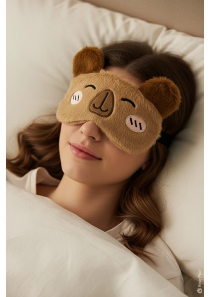 Kapibara Uyku Maskesi Peluş Uyku Maskesi Göz Bandı fiyatları