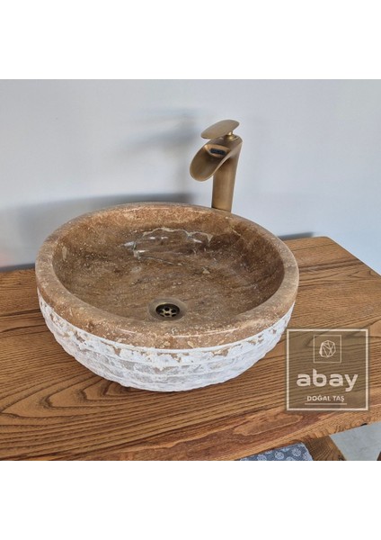 Noche Ttraverten Dışı Patlatma Yuvarlak Lavabo