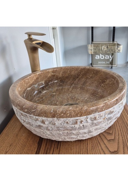 Noche Ttraverten Dışı Patlatma Yuvarlak Lavabo modelleri