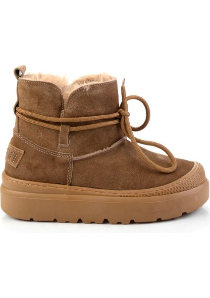 Taba Hakiki Deri Kadın Bot & Bootie K02748100202