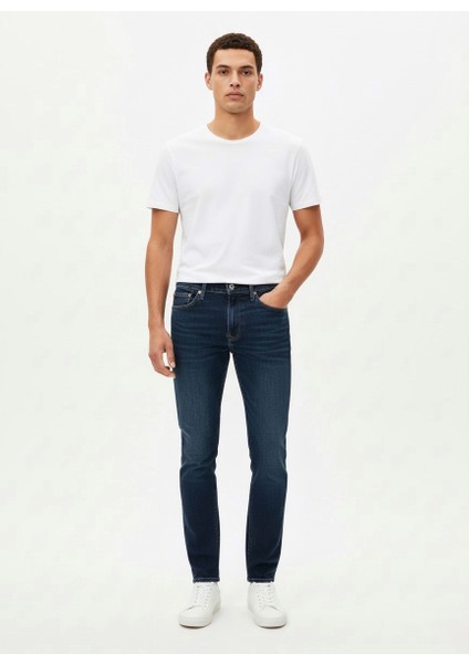 Lse 511 Slim Erkek Koyu Mavi Jean Kot Denım Pantolon A2081-0063