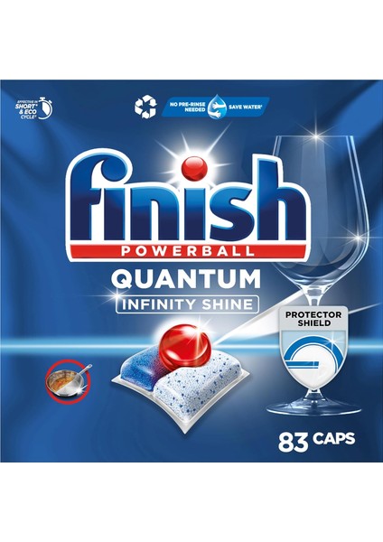 Finish Quantum Infinity Shine 83 Kapsül Bulaşık Makinesi Deterjanı Tableti (1 x 83 Kapsül) modelleri