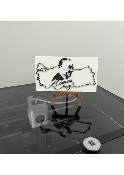 Atatürk Imzalı Türkiye Hiaritası Masaüstü Dekorasyonu | Masaüstü Süsü fiyatları