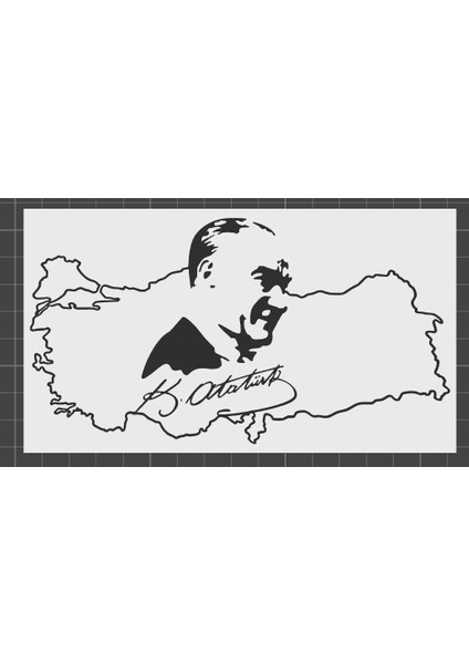 Atatürk Imzalı Türkiye Hiaritası Masaüstü Dekorasyonu | Masaüstü Süsü indirimleri