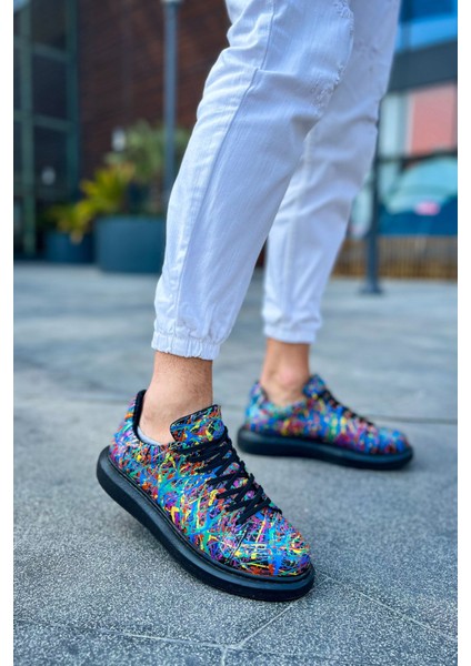 CH254 - Cst Pittura Erkek Ayakkabı 538 Crazy Splush Sıyah