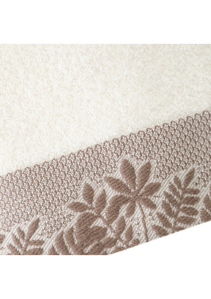 LIZ JAKARLI KREM YÜZ HAVLUSU 50X80 modelleri