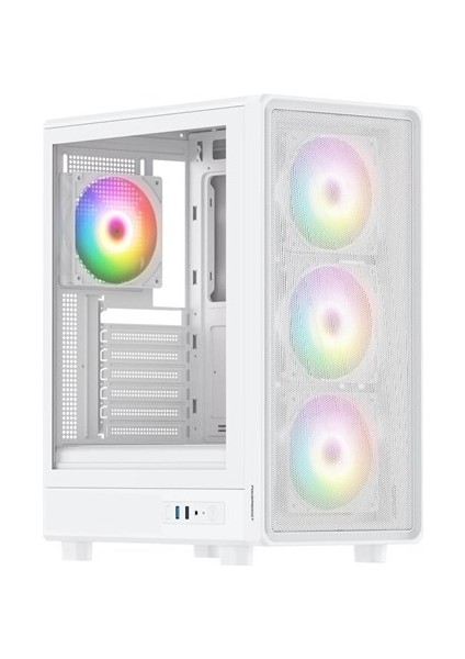 <![cdata[powerboost 650W 80+ Bronze Gamıng Mıd-Tower Pc Kasası Beyaz]]>