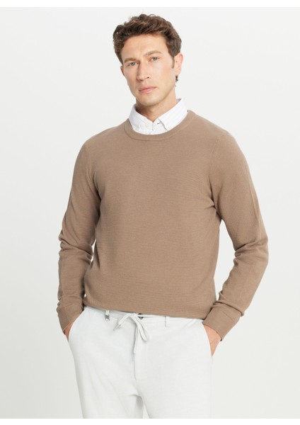 Bisiklet Yaka Standart Kahve Erkek Kazak ACE049261318_KHV