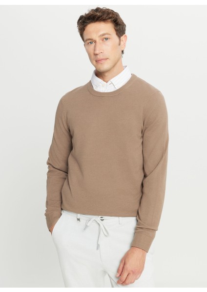 Bisiklet Yaka Standart Kahve Erkek Kazak ACE049261318_KHV modelleri