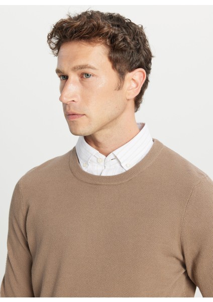 Bisiklet Yaka Standart Kahve Erkek Kazak ACE049261318_KHV fırsatları