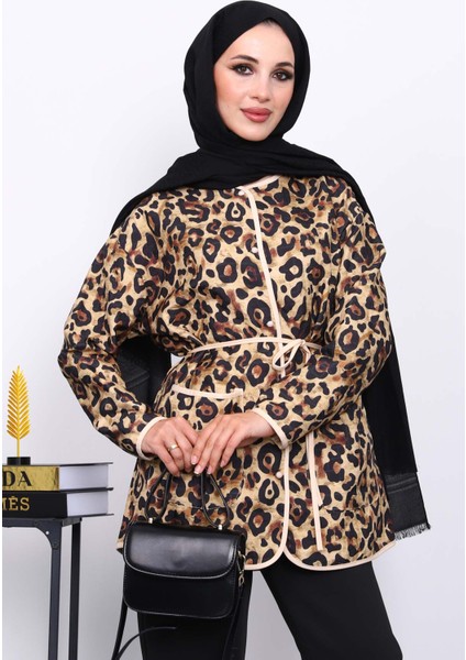 Vizon Etnik Desenli Cepli Ceket modelleri