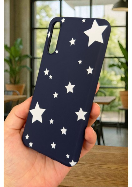 Samsung Galaxy A50 Uyumlu Mini Yıldız Desenli Silikon Darbe Emici Klasik Korumalı Rubber Kılıf fırsatları